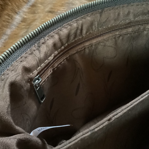 Genuine Leather Hair On Hide Crossbody Clutch Handbag - Picture 4 of 8